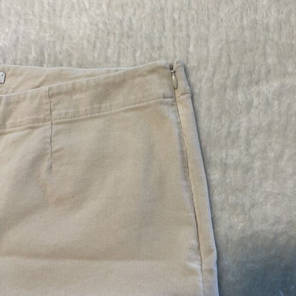 J. Jill Off White Stretch Corduroy Pants Size 14 - Picture 6 of 12